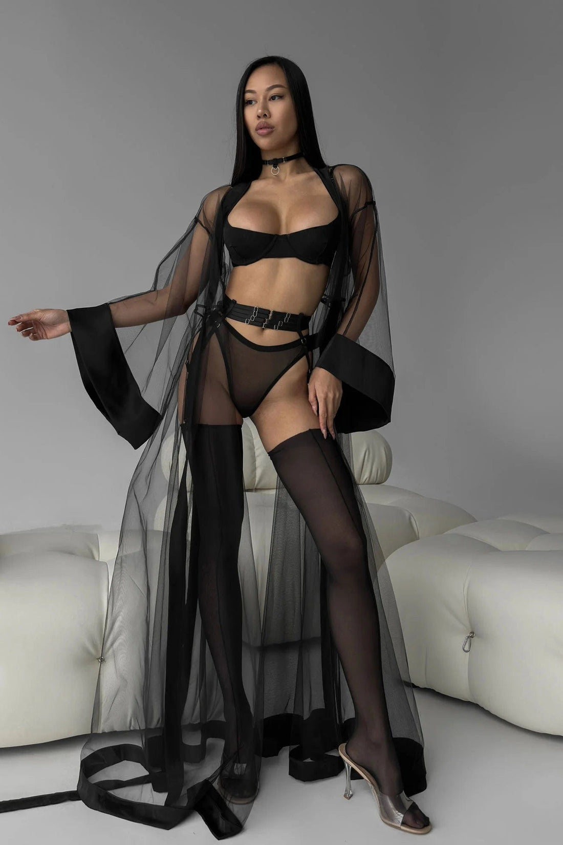 TRANSPARENT KIMONO